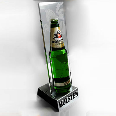 Custom acrylic display stand for beer